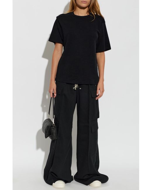 Rick Owens Black Crew Neck T-Shirt