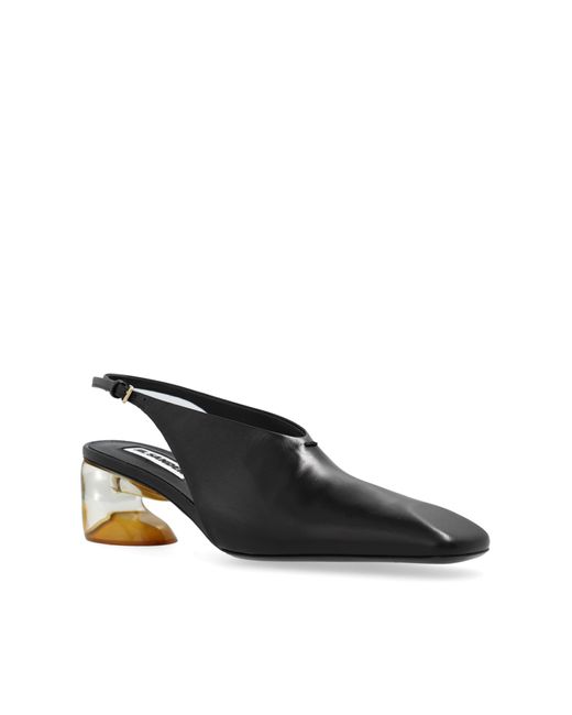 Jil Sander Black High-Heeled Shoes