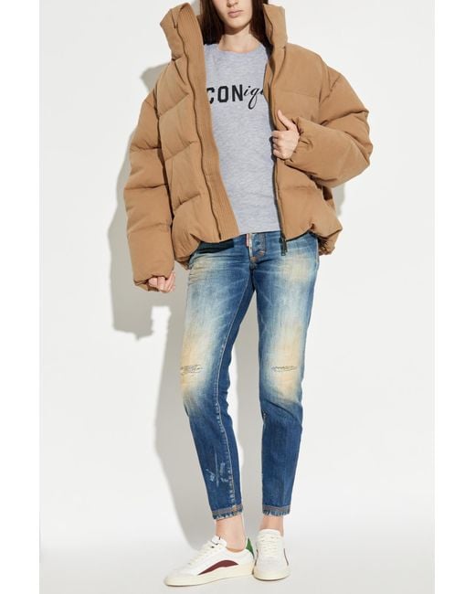 DSquared² Natural Puffer Jacket