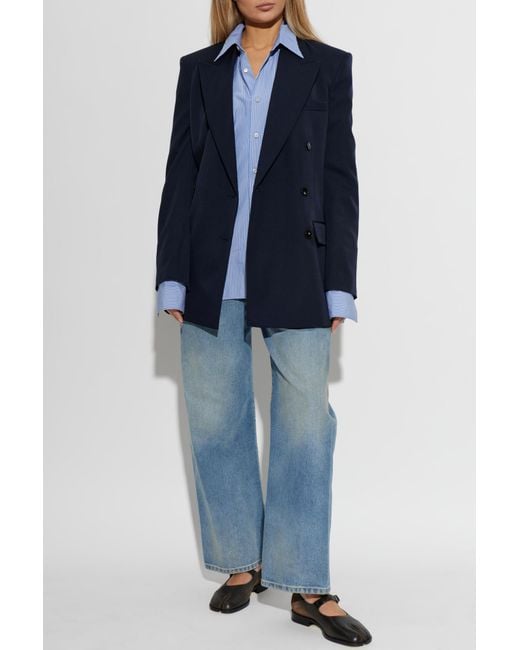 Maison Margiela Brown Leather Shoes With 'Tabi' Cut-Out