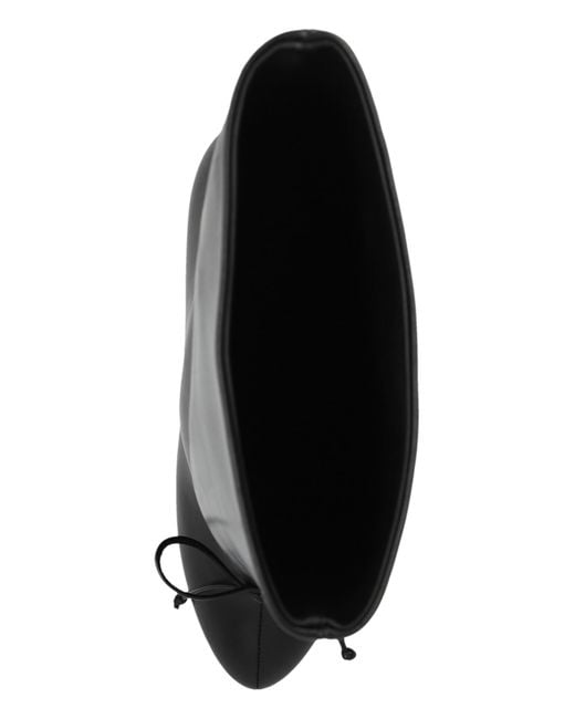 Alaïa Black Leather Ankle Boots