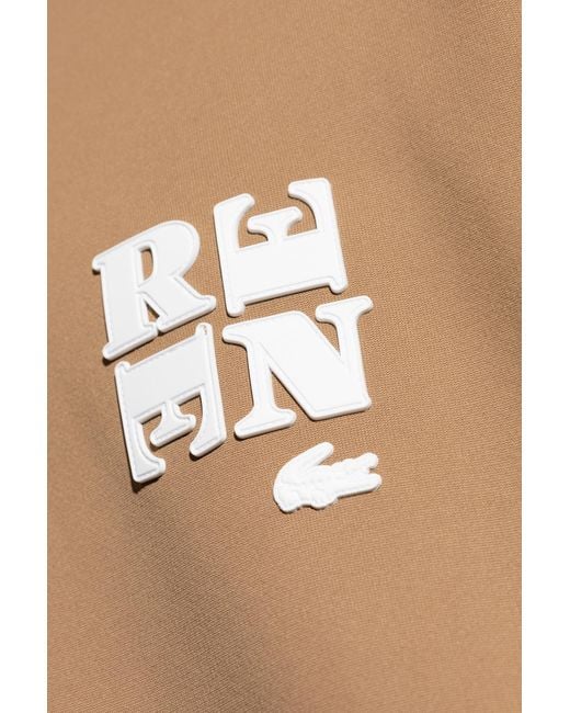 LACOSTE RUNWAY Brown Wide-Leg Sweatpants for men