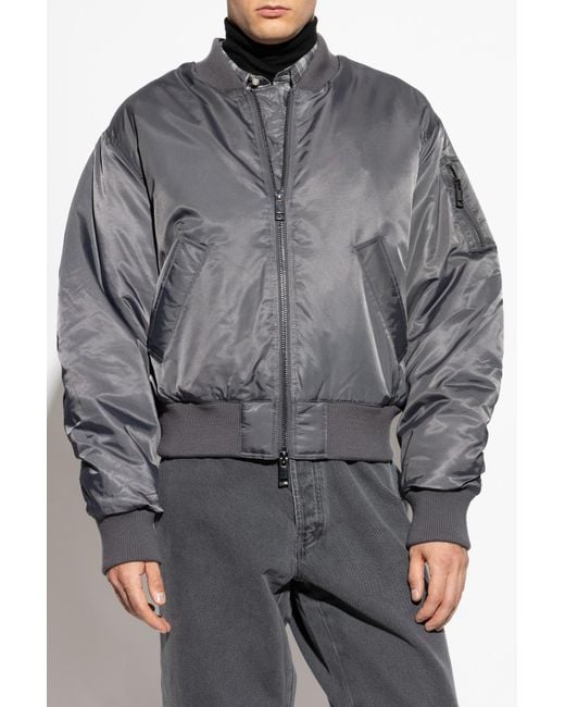 Officine Generale Gray 'Bomber' Type Jacket for men