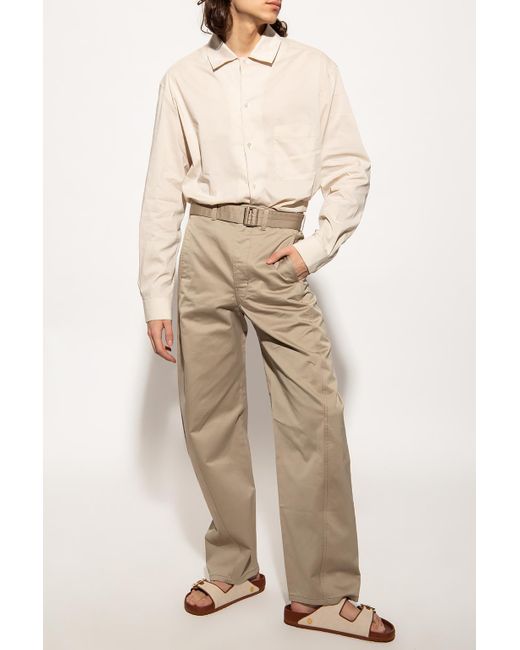 Lemaire Cotton Relaxed-fit Trousers in 