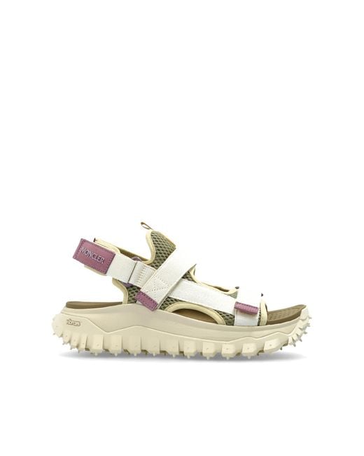 Moncler White 'Trailgrip Vela' Sandals