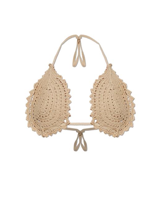 The Attico Natural Bikini Top From The "Il Primo Bagno" Collection