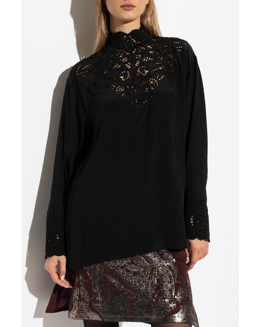 Etro Black Silk Top