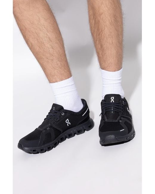 On Shoes Black 'Cloud 6' Sports Shoes for men