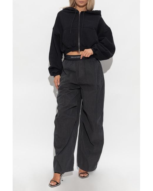 Alexander Wang Black Loose-Fit Trousers