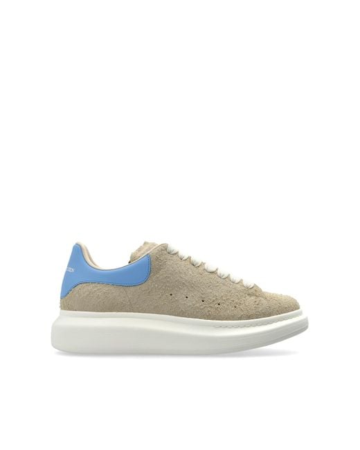 McQueen Natural Suede Sports Shoes With Logo for men