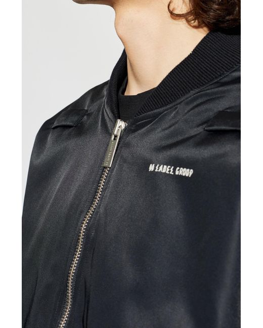 44 Label Group Black 'Bomber' Jacket for men