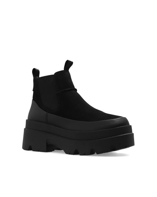 UGG Brisbane Chelsea Platform Boots in Black Lyst UK
