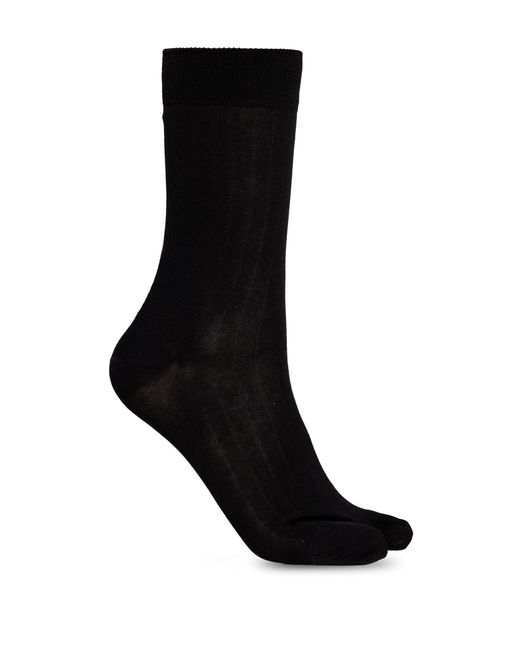 Maison Margiela Black Socks With 'Tabi' Cut-Out