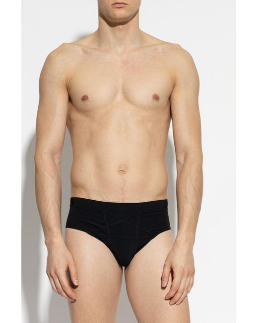 Rick Owens Black Swim Briefs for men