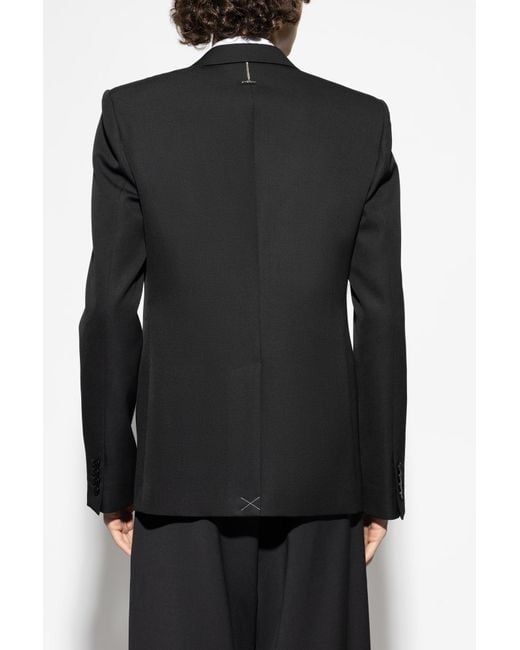 Alexander McQueen Black Blazer With Shimmering Appliqués for men