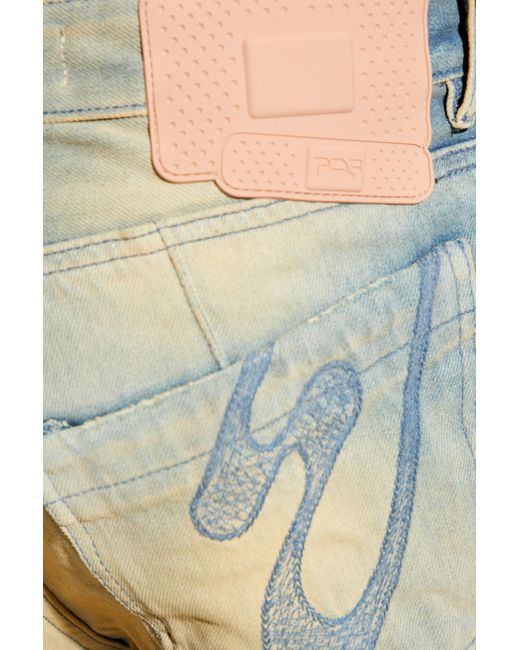 PDF Green Patterned Jeans for men