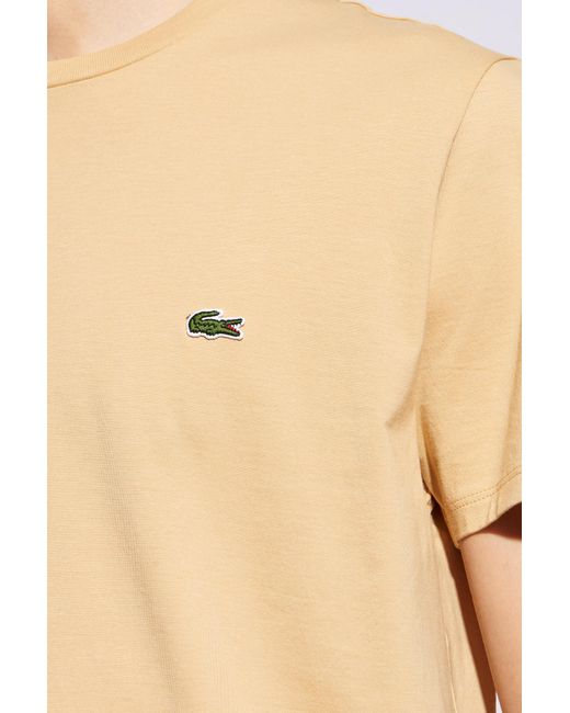 Lacoste White T-shirt With Logo, for men