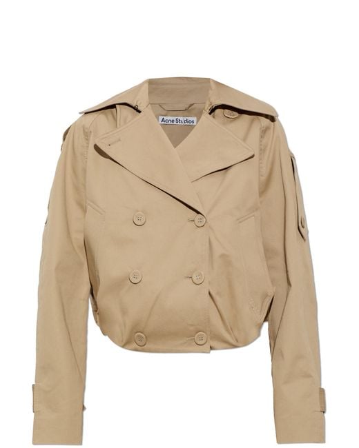 Acne Natural Cotton Jacket With Collar