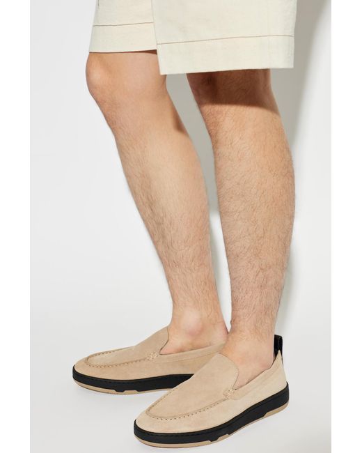 Lanvin Natural Suede Shoes for men