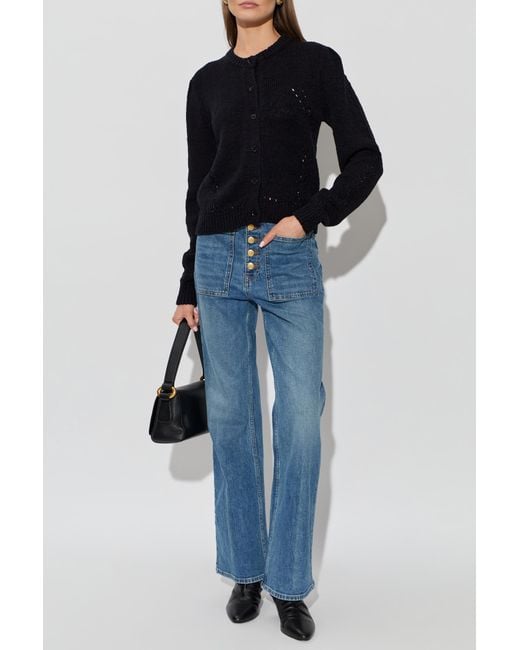 Ulla Johnson Blue 'Delphina' Cardigan