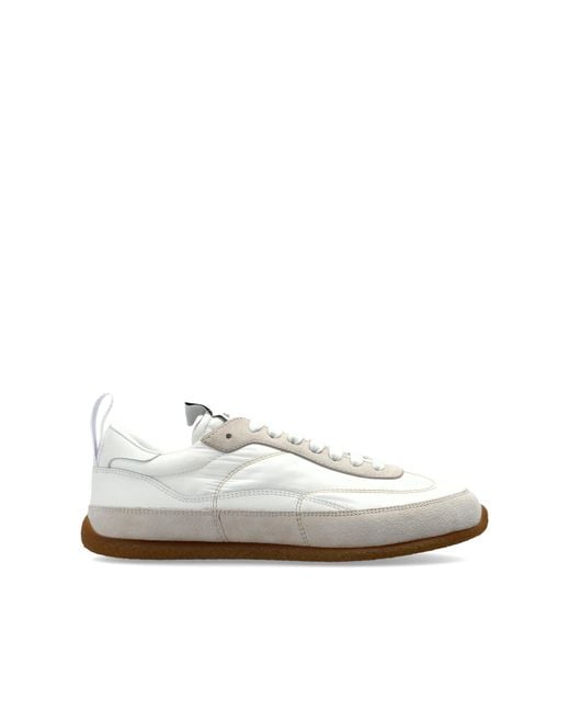 McQueen White Sports Shoes With Logo