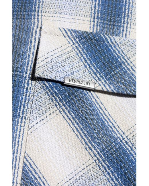 Represent Blue Shirt Season Flannel for men