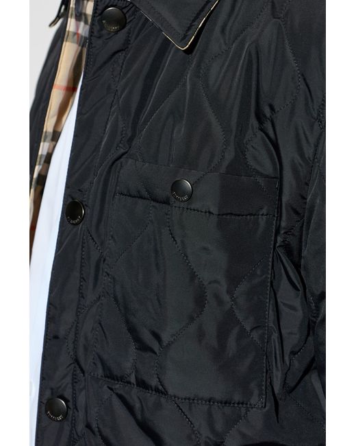 Burberry Black Reversible Jacket "Brighton" for men