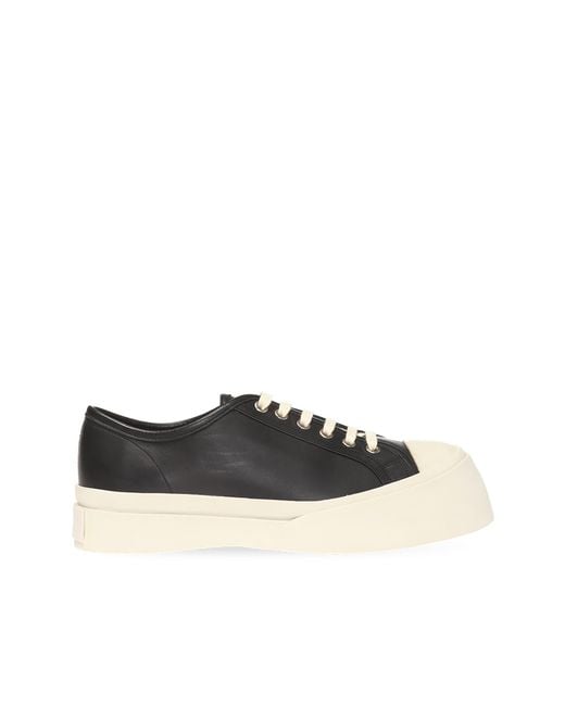 Marni Black Pablo Lace Up Sneakers