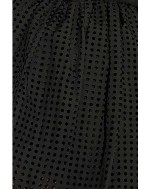 Alaïa Black Polka Dot Pattern Skirt