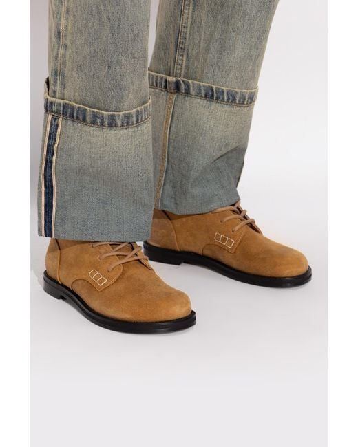 J.W. Anderson Brown Leather Ankle Boots