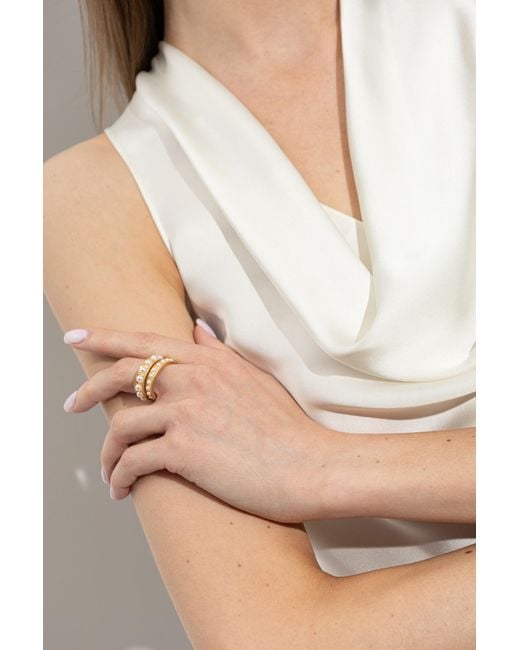 AllSaints Metallic Two Rings
