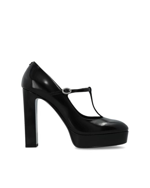 Jimmy Choo Black Platform Shoes 'Marene'