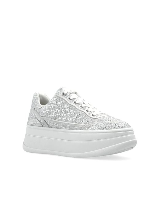 michael kors white platform sneakers