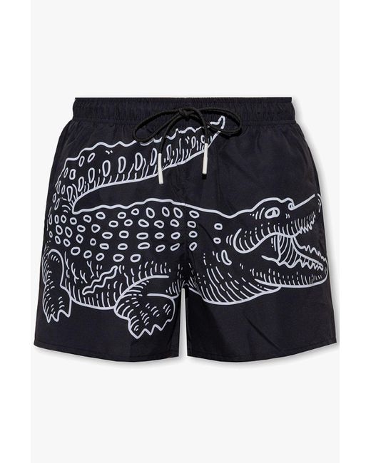 Lacoste Black Swim Shorts for men