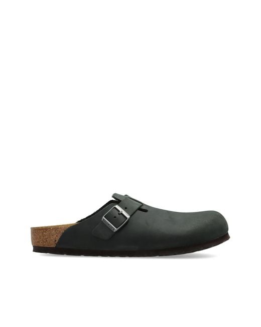 Birkenstock Black Boston Bs' Slides for men