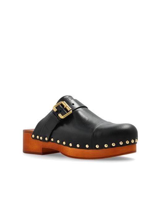 Chloé Black Clogs `jeannette`,