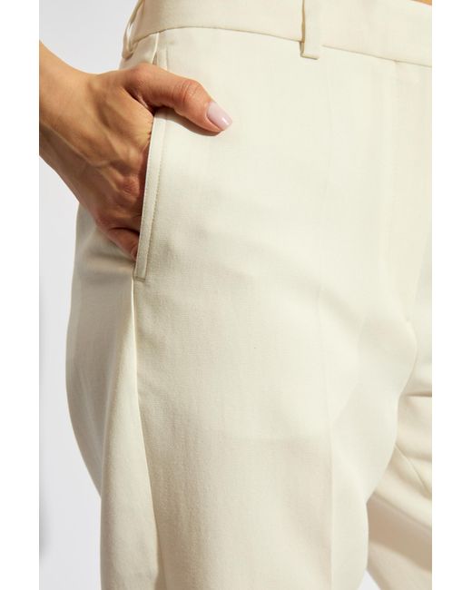 Totême  White Pleated Trousers,