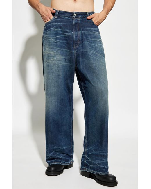 Acne Multicolor Wide-Leg Jeans for men