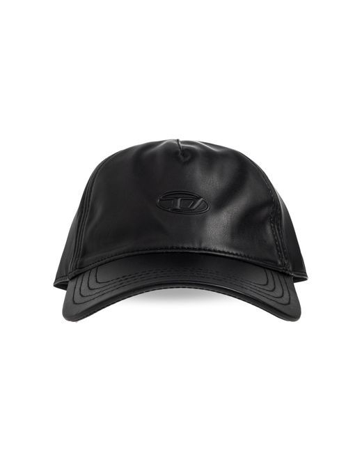 DIESEL Black Baseball Cap 'C-Heather' for men