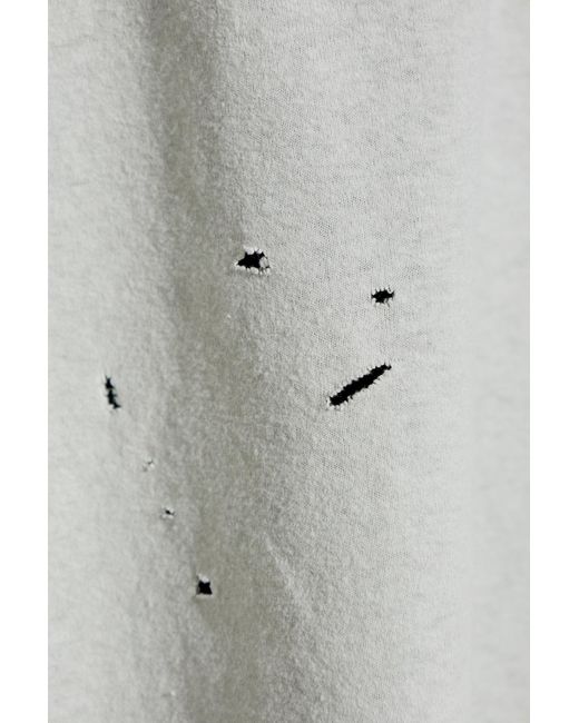 Balenciaga White T-Shirt With A Vintage Effect