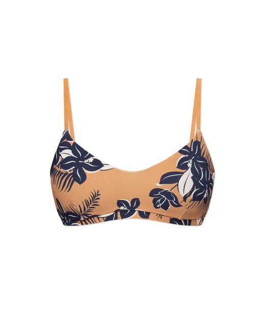 The Upside Blue Bra With Floral Motif