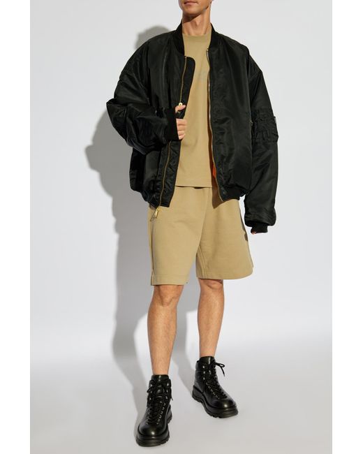 Vetements Natural Logo Shorts for men