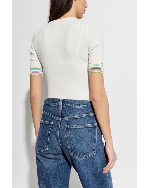 Paul Smith White Fitted Top