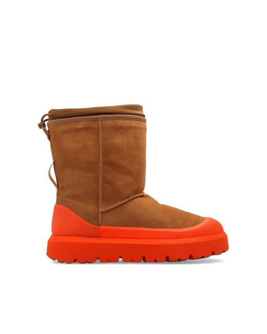 UGG classic Short Weather Hybrid Snow Boots in Brown for Men