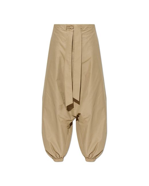 Balmain Natural Drop-Crotch Pants