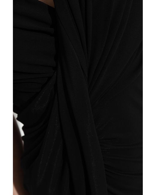 Balenciaga Black Dress With Draping