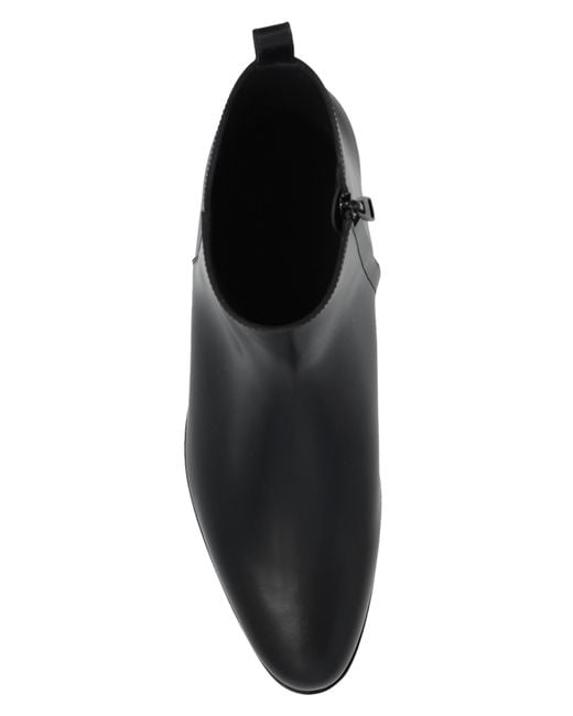 Alexander McQueen Black Chelsea Boot With Metal Insert, for men
