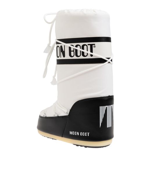Moon Boot White Snow Boots Icon Nylon