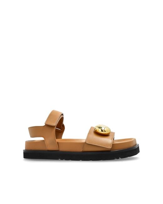 Loewe Brown Sandals 'Pebble'