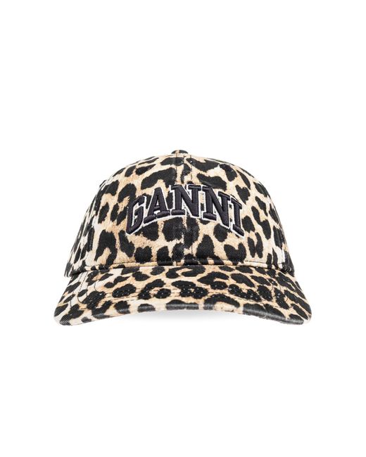 Ganni Black Baseball Cap